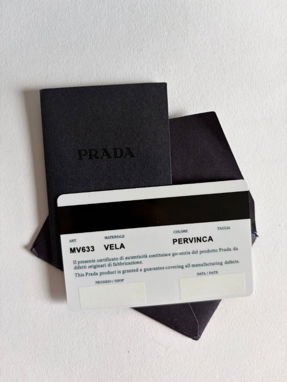 PRADA BABY BLUE NYLON POCHETTE - Picture 11 of 11
